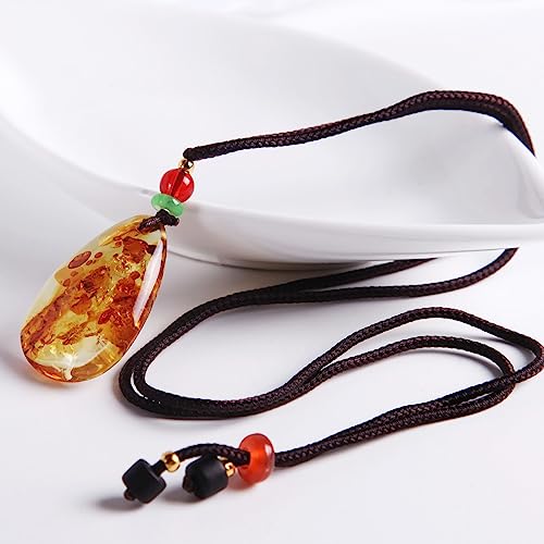 Natural amber pendant The teardrop baltic Amber pendant explosive flower multi-flower artistic conception beautiful petal shape different flower pendant for women4
