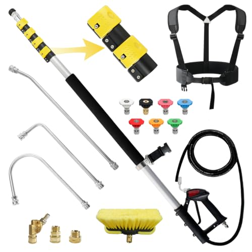 JANZ 24 FT Pressure Washer Telescoping Wand with...