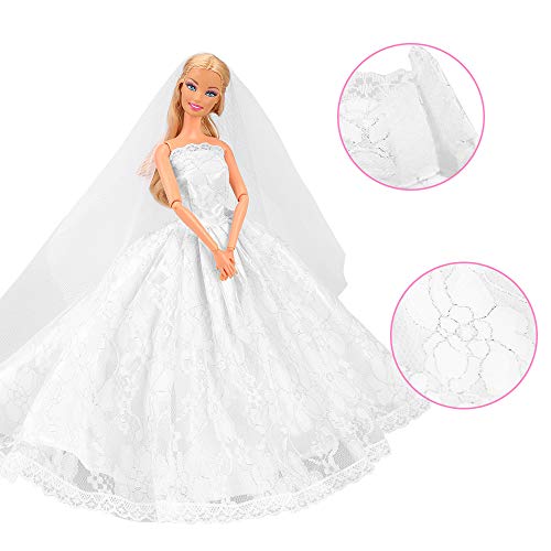 Miunana Vestito Abito da Sposa Stile Principessa