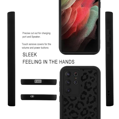 Image of Compatible with Samsung Galaxy S21 Ultra Case, Black