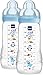 MAM Biberon Easy Active Baby Bottle 330 ml (Set da 2), Kit da 2 biberon MAM per...