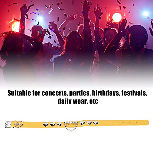 Colar de couro PU, gargantilha ajustável simples para aniversário para meninas e meninas para festiv