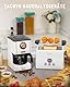 Toaster 2 Scheiben, ZACHVO Toaster mit Brötchenaufsatz, 6 Bräunungsstufe, 850W Herausnehmbare Krümelschublade, LED-Bildschirm, High Lift, Aufwärmen, Auftauen, Abbrechen Funktion