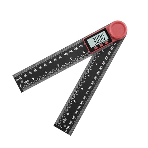 Digital Angle Finder – 200mm/7 Inch Protractor with LCD Display, Precision Angle Measuring Tool, 360° Digital Angle Gauge, Foldable Ruler for Woodworking, Construction, Carpentry & DIY Projects
