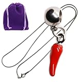 Dave The Bunny Red Pepper Necklace with Chili Pepper Pendant - Elegant Red Necklace for Women - Unique Jewelry Accessory - Great Gift for Spicy Fashion Lovers