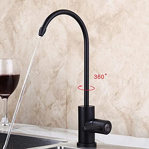 IONAZQTWW Black 360° Rotating Drinking Water Filter Tap for Kitchen Sink - Reverse Osmosis Filtration Faucet - Image 7
