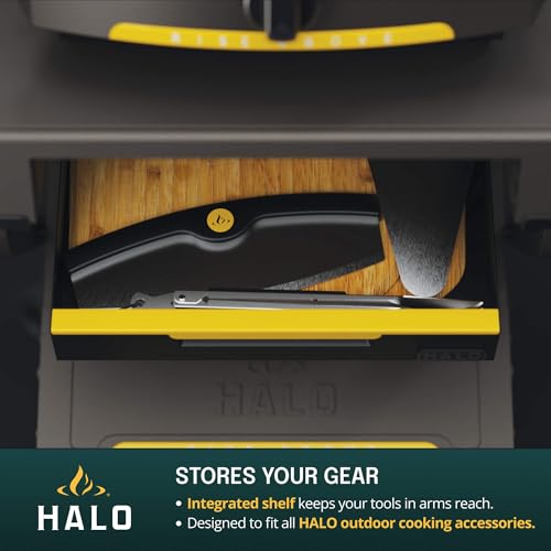 HALO Outdoor Countertop Cart | Prep Station or Griddle/Oven Cooking Surface | Collapsible, Portable, Tool Hooks and Propane Storage | HO-1006-XNA - image 3