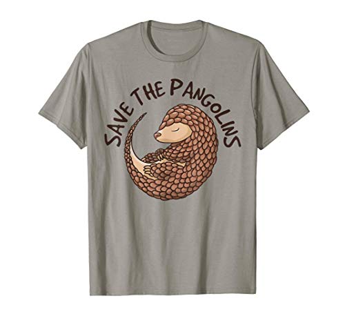 Save The Pangolins Funny Cute Animal Pangolin Gift T-Shirt