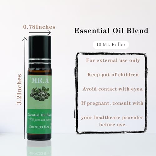 4 Pack Essential Roll On Blend Oils Set, 100% Natural Fragrance Oil, Aromatherapy Roll On Blend Oil with Pure Lavender, Petitgrain, Bergamot, Marjoram Oil, Gift for Women Men 0.33 fl.oz - Image 6