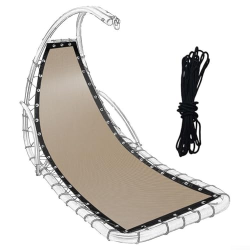 Tissu de base de rechange pour balancelle en tissu TEXTILENE pour balancelle d'extérieur ou terrasse - 64 x 197 x 23 cm - Kaki B