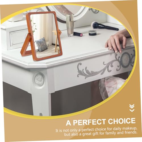 Miroir de Maquillage Pliable en Bois pour Bureau et Table - 6