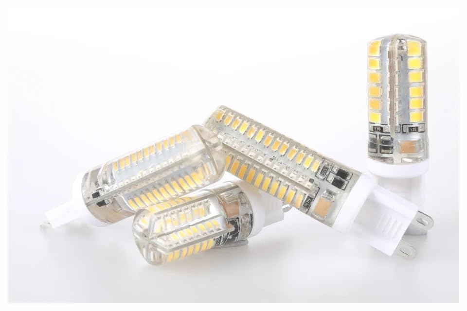 6 Pieces G9 LED lamp 7W 9W 10W 12W Corn Bulb AC 220V-240V, LED lamp 360 Degrees Replacement Halogen lamp (Color : Warm White, Size : 10W)