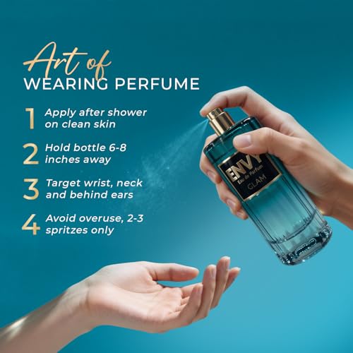 Image of ENVY Glam Perfume For Women - 100 ML |Fruity Floral|Long Lasting Fragrance | Eau De Parfum