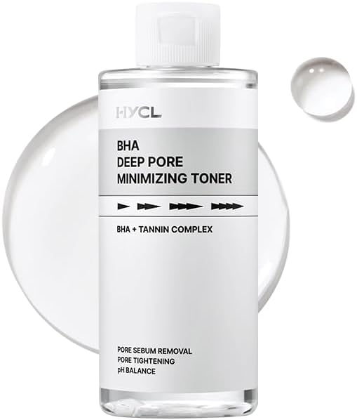 BHA Blackhead Power Toner (6.76fl oz), Daily Exfoliating Face Toner with Willow Bark Water for Oily, Acne-Prone Skin, Minimizes Pores & Controls Excess Sebum, Korean Skincare