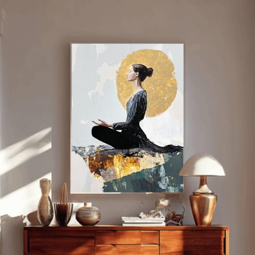 Décoration murale moderne yoga abstrait pour retrouver le calme à la maison