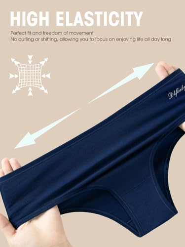 Image of Cotton Underwear for Women Stretch Low Rise Bikini Panties 6 Pack