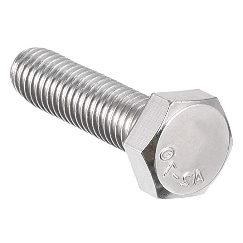 Image of uxcell M10x40mm Hex Bolts 304 Stainless Steel Hexagon Left Hand Screw Bolt