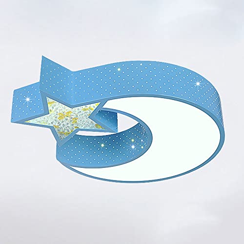 Ganeep Lámpara de techo LED for niños y niñas Star Moon Luces for habitaciones de niños Luz de techo for dormitorio Luminaria de acrílico moderna y sencilla for sala de estar
