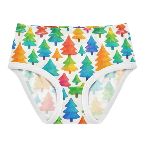 Joisal Cotton Toddler Girls Underwear Colorful Cute Trees Panties Little Girl Animals Briefs Kids Undies 2t
