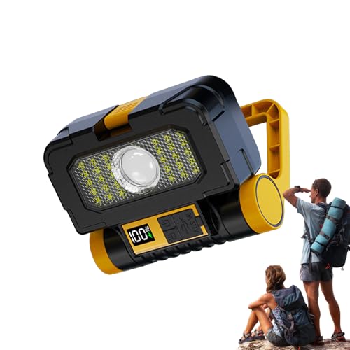 Lampe de travail solaire étanche pour illuminer les chantiers
