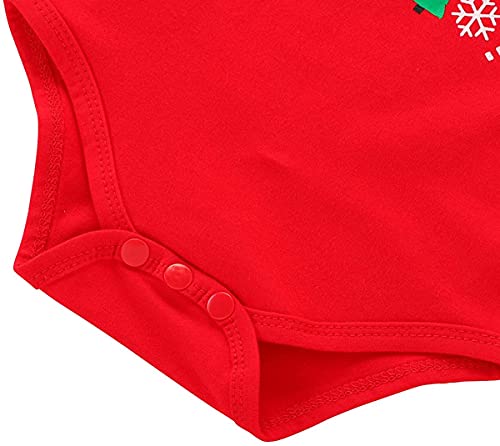 My First Christmas Outfits voor Pasgeboren Baby Meisje 1e Xmas Romper Tutu Rok Hoofdband Kleding Vrolijk Kerstfeest 3… - Image 5