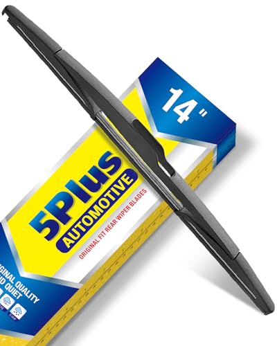 Image of 5 PLUS 14 inch Rear Wiper Blade Replacement for 2014 2013 2012 2011 2010 2009 2008 2007 Ford Edge BACK Windshield Wiper Blade (14D)