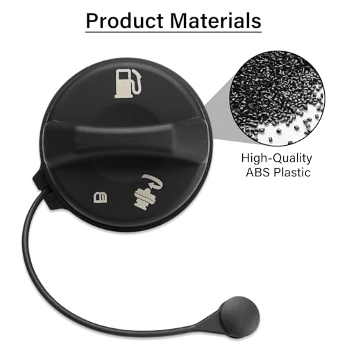 Image of Gas Cap, Fuel Tank Cap Compatible with Chevy GMC Buick Cadillac - Blazer Camaro Cavalier Malibu S10 LeSabre Park Avenue DeVille Jimmy Sonoma, Replaces Gas Cap #GT261, 19207873