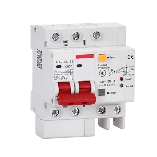 Disjoncteur différentiel 16A 2P avec parasurtenseur intégré pour tableau - 5