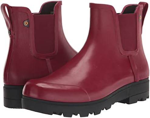 Bogs Women's Holly Chelsea Shine Boot Rain, Cranberry, 11 | Image 6