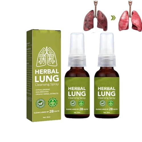 Breathe Detox Spray Limpiador de Pulmones, Esencia Natural Limpiadora de Pulmones, Spray Limpiador de Garganta, Nariz y Pulmones