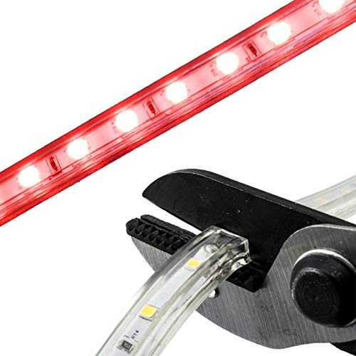 Tira LED roja 120V SMD 3528 corte personalizado 1.5 m miniatura 2