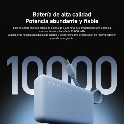 Xiaomi 67W Power Bank 10000, batería externa para viajes en color canela 5