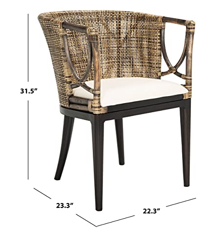 Safavieh Home Collection Beningo And Arm Chair, Brown/Black #TOP4