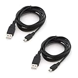 Lot de 2 Câbles USB Compatible with Texas Instruments TI 83 Premium CE, Python, TI 84, TI Nspire CX, Transfert de Données et Recharge