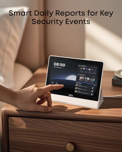 eufy Security eufy Smart Display E10, Smart Home Hub, 8" Control Panel, Compatible Devices, Four Views on One Screen, Instant Door Alerts, Daily Event Reports, One Tap Control