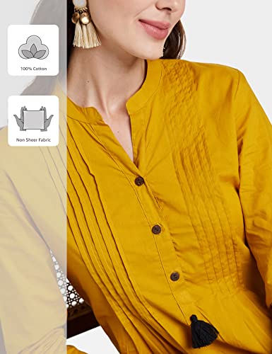 Image of Amazon Brand - Myx Women Cotton Short Kurti