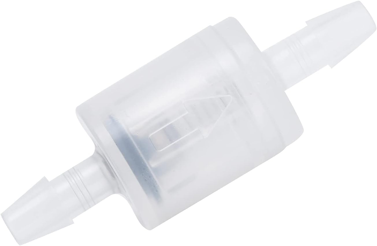 Air Pump Accessories, Check Valve 1/4 Non‑Slip Non‑Toxic Anti-Corrosion Good Air Tightness Good Adsorption Performance for Different Types Liquids(1/8'')
