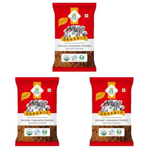 Image of 24 Mantra Organic Cassia Powder /Dalchini Powder- 100gms | Pack of 3 | 100% Organic | Chemical Free & Pesticides Free | Unadulterated