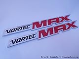 Pair of 06-10 OEM New Chevy Silverado Vortec MAX High Output Emblems