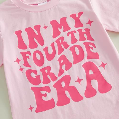 Image of Kids Girls First Day of School Shirt in My Pre-K /Kindergarten /First /Second /Third /Fourth /Fifth Grade Era T-Shirt