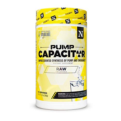 Pump Capacitor- Stimulant Free Pre Workout: Unprecedented Synthesis of Pump and Endurance (Raw Unflavored)