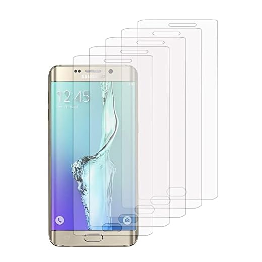 Förpackning med genomskinliga skärmskyddsfilmer för Samsung Galaxy S6 edge+ SM-G928F/ S6 edge PLUS/kant+ duos G928G G928T G928A G928I G928V G928P G928R