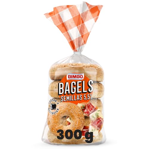 Bimbo – Bagels con Semillas – Pan Tipo Bagel con semillas, Pack 4 Uds