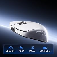 MCHOSE L7 Ultra+ Wireless Gaming-Maus für mittelgroße bis große Hände – Ansicht 2