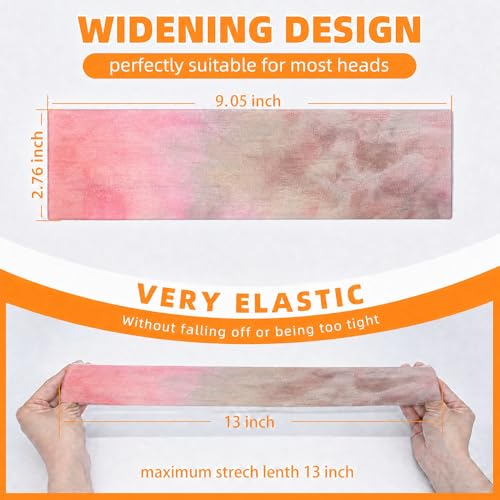 Image of 8PCS Summer-Exclusive Non Slip Sports Elastic Soft Running Fashion Headbands Absorb Sweat for Women & Men Working Out, Travel