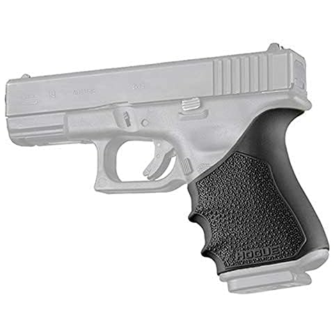 Hogue HandAll Beavertail Rubber Grip Sleeve for Glock 19, 23, 32, 38 (Gen 3-4), Black - 17040 Cover