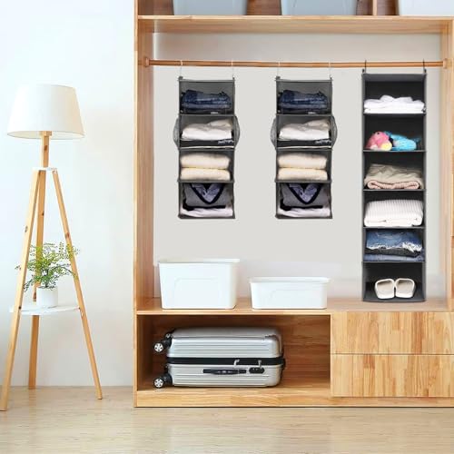 Max Houser HANGING CLOSET ORGANIZER-10 6 Tier Shelf Hanging Closet Organizer thumb #8