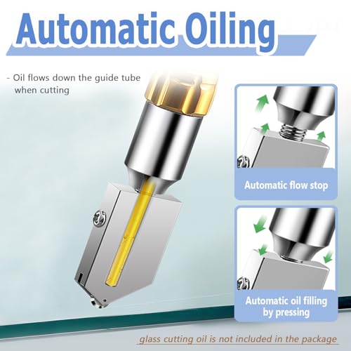 image for Mesee 2 Pieces Glass Cutter Set, Professional Tungsten Carbide Tip Gla