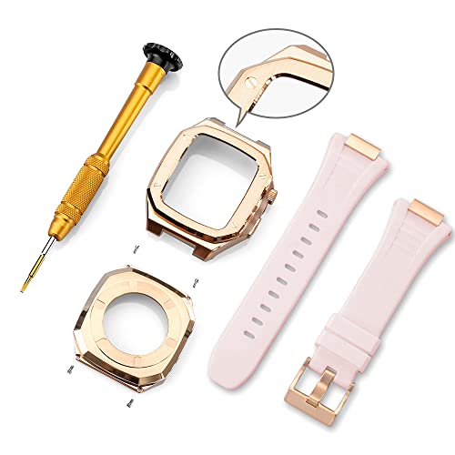 Bracelet en acier inoxydable pour Apple Watch transformez votre montre avec ce kit de lunette en métal