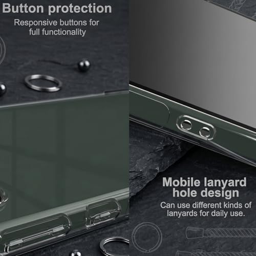 Image of Fashionury 3D Raised Transparent Crystal Clear Back Cover for Realme 15 Pro | Shockproof Design | Anti-Slip Grip | Camera Protection | 360 Degree Protection Mobile Case